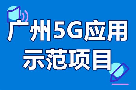 广州5G应用示范项目申报条件、认定程序、时间、扶持政策、补贴