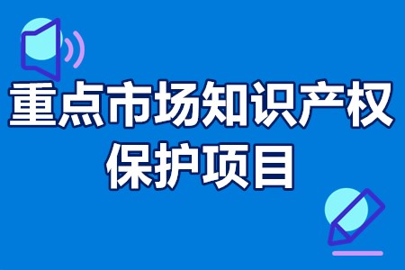 重点市场知识产权保护项目