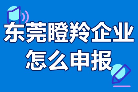 东莞瞪羚企业怎么申报 东莞市瞪羚企业扶持措施