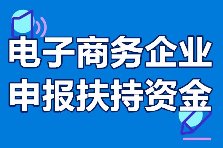 电子商务企业申报扶持资金