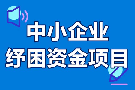 中小企业纾困资金项目