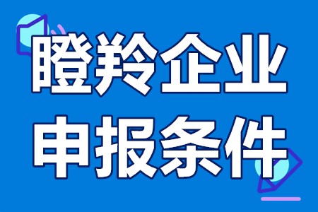 东莞瞪羚企业申报条件