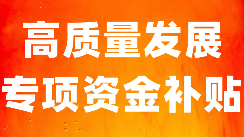 高质量发展专项资金的项目补贴金额有多少、申报要求具体有哪些