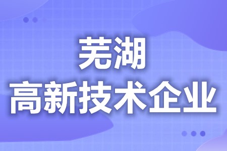 芜湖高新技术企业补贴政策 高新技术企业认定要求(图1)