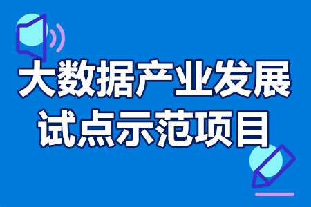 2022年大数据产业发展试点示范项目内容、实施方式、组织保障